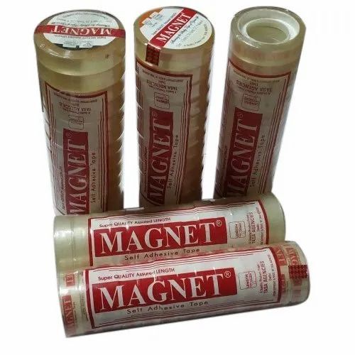 Magnet Self Adhesive Tape - Transparent PVC, Single Side Adhesive | Strong Adhesive Strength, Good Quality, 24 Months Shelf Life