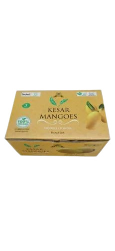 Mango Packaging Box - Double Wall 5 Ply, Multi Color Rectangular Design for Fruit Packaging