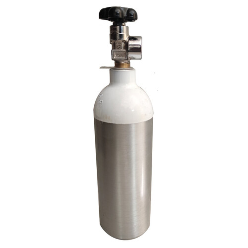 Oxygen Gas Cylinder - Steel Material, Standard Size, Gray & White Color | 100% Pure, Heavy-Duty, Easy to Install, Corrosion and Leak Resistant, Portable