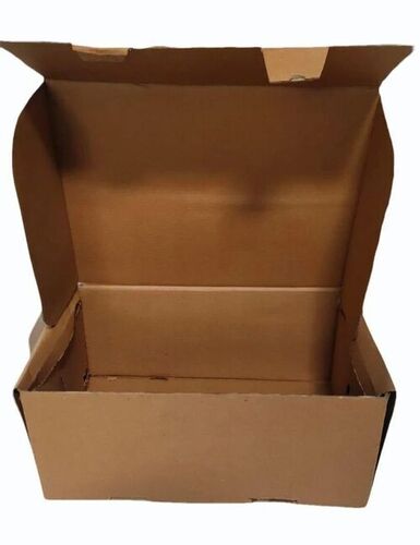Shoes Packaging Box - Corrugated Paper 23x23x2.5 Inches Brown Single Wall 3 Ply Matte Finish Biodegradable