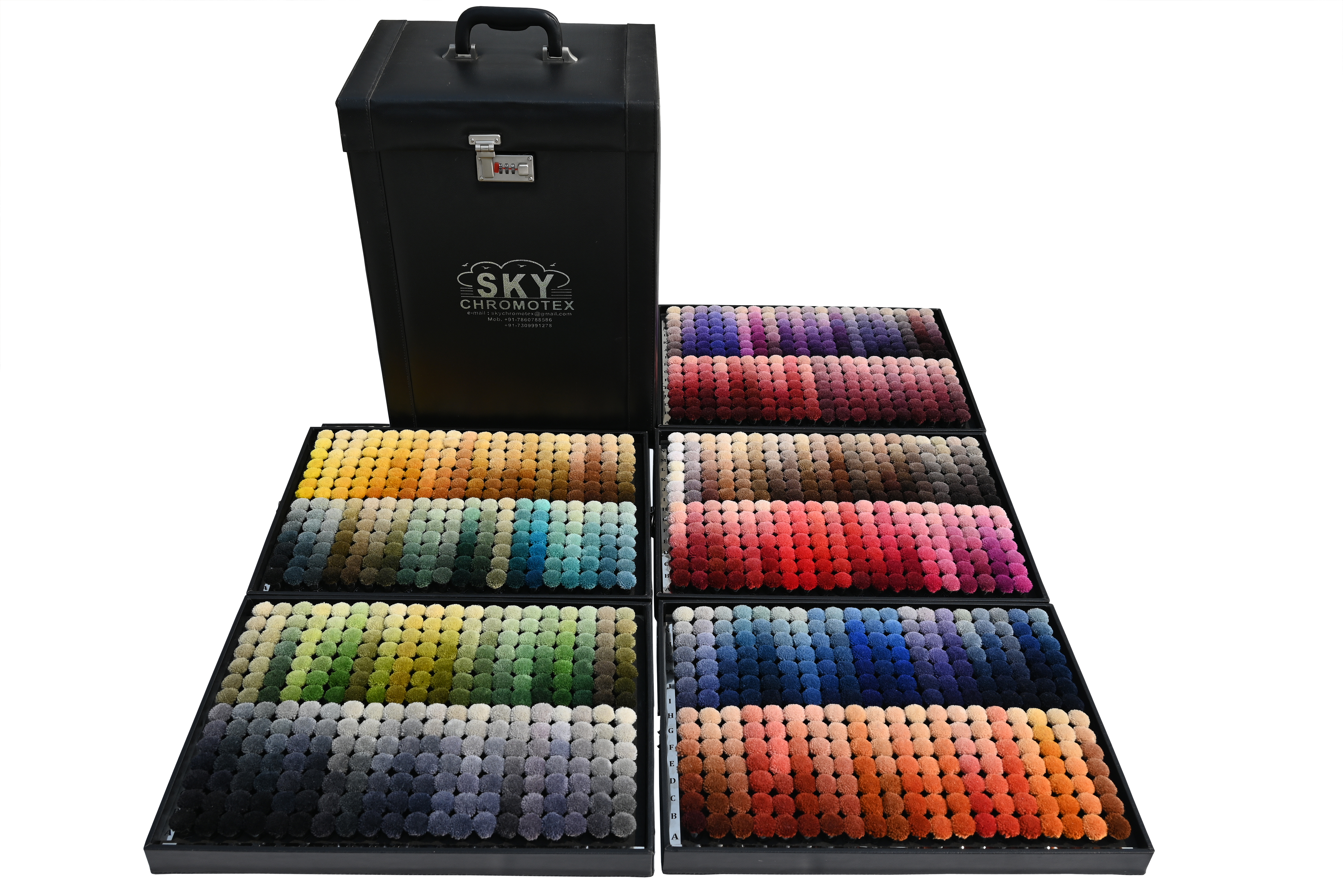 SKY 1400 shades wool pom box