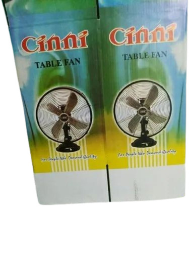 Table Fan Packaging Box - 5 Ply Virgin Kraft Paper, 11x11x8.5 Inch Size, Multi Color, Moisture Proof, Laminated Coating, Biodegradable Packaging Solution