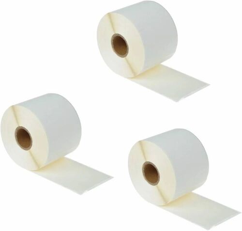 Thermal Label Sticker Roll - 4x2 Inches | Smooth White Paper Round Shape Good Quality New