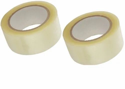 Transparent Self Adhesive Tape - BOPP Material, 50 Meter Length, Transparent Color | Single-Sided Adhesive, Ideal for Carton Sealing, Pack of 48 in Box