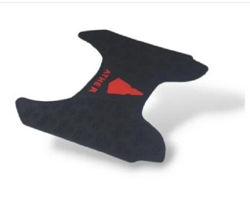Rubber Two Wheeler Plain Black Foot Mat