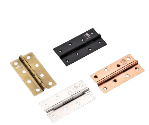 Stainless Steel Door Butt Hinges - 3mm Thickness, Polished Finish, Durable for Industrial Use