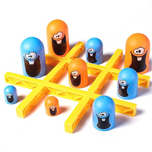 Tic Tac Stack Mind Challenging Strategy Family Board Game for Kids & Adults