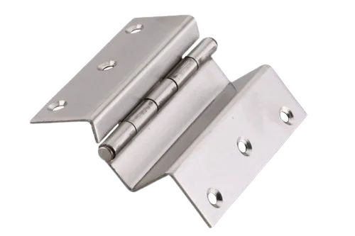 Welded Door Hinges - Stainless Steel, 4 Inch Size, Polished Silver Finish | Durable, Fine Finished for Industrial Applications