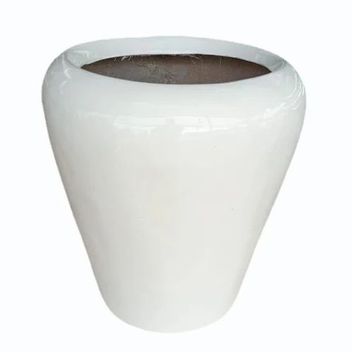 White Fiberglass Pot - Application: Domestic