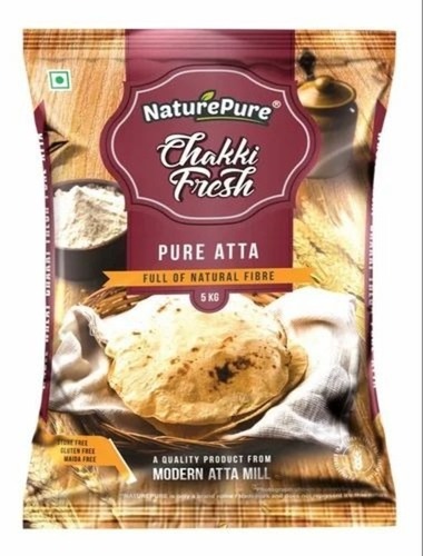 5 Kg Chakki Fresh Wheat Atta - Gluten Free, White Wheat Flour | FSSAI Certified, Cooking Essentials, Grade A, 1 Year Best Before