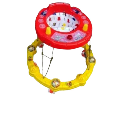Baby Fancy Walker - Plastic Material, Standard Size, Multicolor | Suitable for Ages 6-24 Months, Ideal for Fun and Safe Baby Mobility