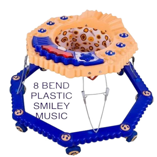 Baby Kids Blue Walker - Plastic Material, Standard Size, Blue Color | Suitable for 6-12 Months, Designed for Baby Use, Good Grade Quality