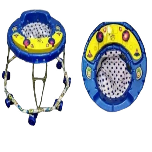 Baby Wheels Walker - Plastic Material, Standard Size, Multicolor | Suitable for Ages 6-24 Months, Ideal for Toddlers' Walking Development