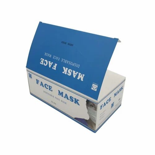 Face Mask Packaging Box - Multi Color Printed Paper | Eco-Friendly Material, Vibrant Design for Stylish Presentation