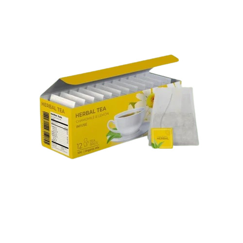 Herbal Tea Packaging Boxes - Single Wall 3 Ply, 18 x 3 Inch Rectangular Shape, Moisture Proof Printed Paper, Multi Color Design