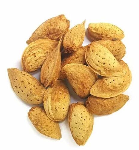 Kashmiri Kagzi Badam Almond - Organic, Brown Color, Dried Variety | Fresh Loose Packet, Healthy to Eat, 12 Months Shelf Life