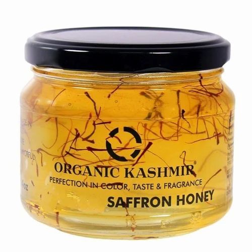 Kashmiri Saffron Honey - 500gm Bottle | Fresh, Healthy Flavor with a Shelf Life of 6 Months, Perfect for Culinary Applications