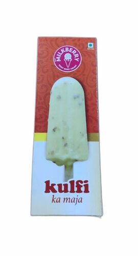 Kulfi Ice Cream Packaging Box - Paper, 165x115x60 Mm, Multi Color, Printed Design, 200 Gsm | Customized Rectangular Shape For Ice Cream