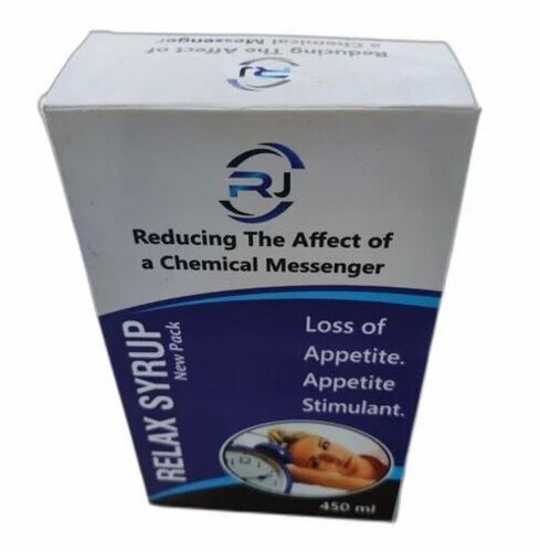 Pharmaceutical Syrup Packaging Box - Unbleached Kraft Paperboard, 6x3.5x3 Inches, Multi Color | One-Piece Tuck Top, Disposable Design