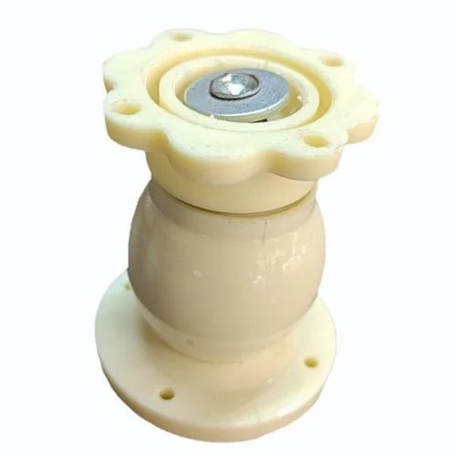 PVC Magnetic Door Catcher - 9x4 Inch Cylindrical, White Color with Polished Finish | Designed for Door Applications, Hook Style Usage