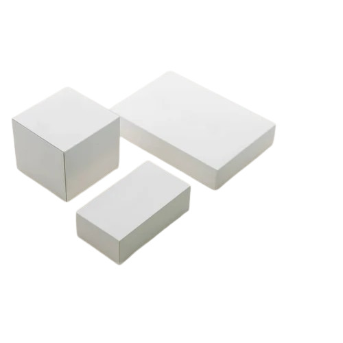 White Plain Packaging Box - Paper Material | White Color, Ideal for Various Packaging Applications