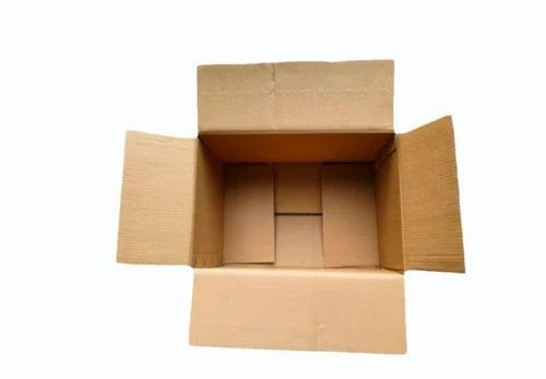 5 Ply Carton Box - Durable Paper, Customized Size | Brown Color, Fine Matte Lamination Finish, Industrial Apparel Use