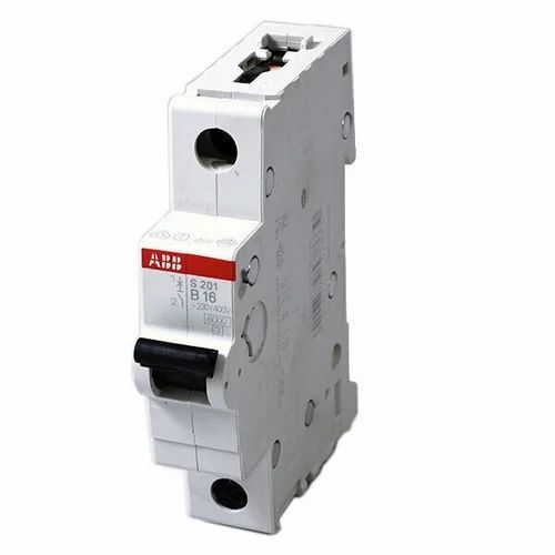 Abb Mcb - New Electric Automatic Switch, 1 Pole Single Phase | White Color, Durable Design, Fine Finishing, 5-Year Mechanical Life, Fixed Installation