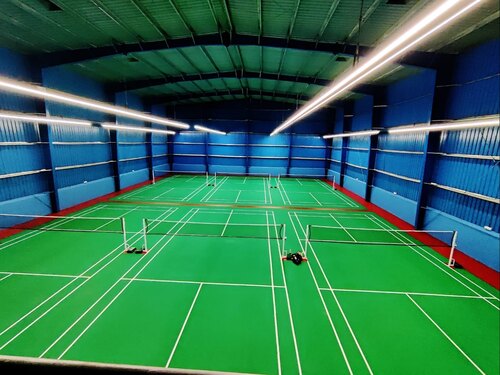 Badminton Court - Color: Green