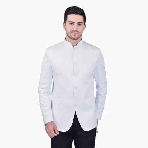 Band Collar Mens Blazer - Color: All