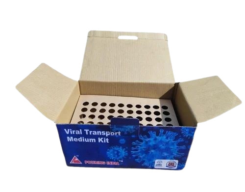 Kit Packaging Corrugated Box - Paper Kraft, Customized Size, Rectangular Shape, Blue Color | Glossy Laminated Finish, Durable Printed Design