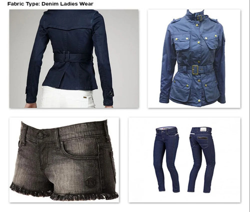 Ladies Denim Fabric - Color: Blue