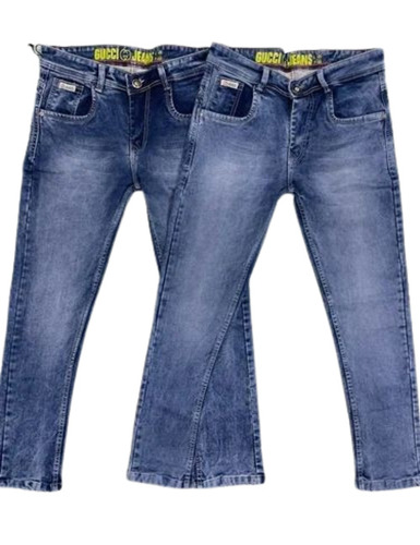 Men Faded Denim Jeans