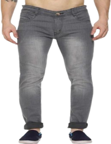 Men Grey Denim Jeans