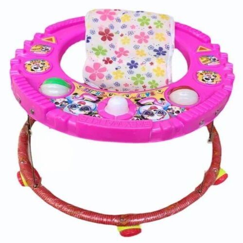 Pink Pvc Baby Walker