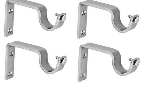 Stainless Steel Curtain Rod - Stainless Steel, Standard Size, Silver Color | Lightweight, Portable, Easy to Install, Crack & Corrosion Resistant