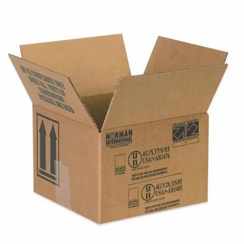 3 Ply Corrugated Packaging Boxes - 15 x 15 x 10 Inches, Brown Bio-degradable Rectangular Boxes for Gifts & Crafts, 3 Kg Capacity