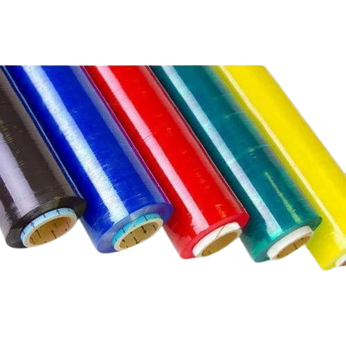 Coloured Stretch Film Rolls - PVC, 80 Millimeter Width | Plain Pattern, Good Condition, New Packaging Type: Roll