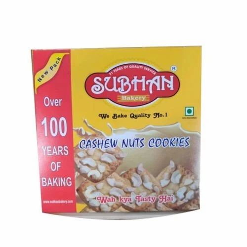 Cookies Packaging Boxes - Craft Paper 250 GSM Thickness 180 gm Capacity Multi Color Printed Design Square Shape