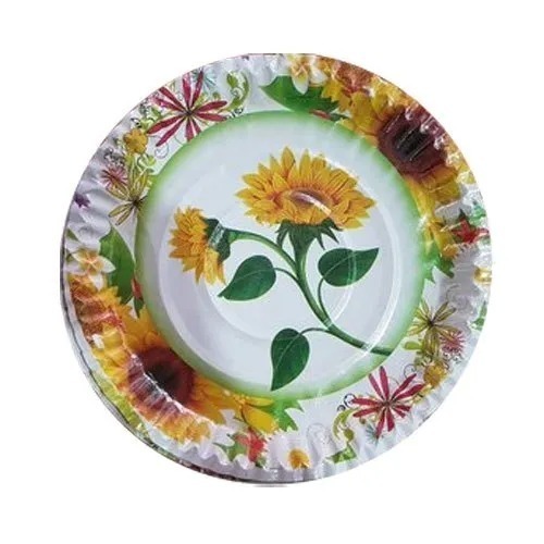Disposable Paper Plates - Color: Multicolor