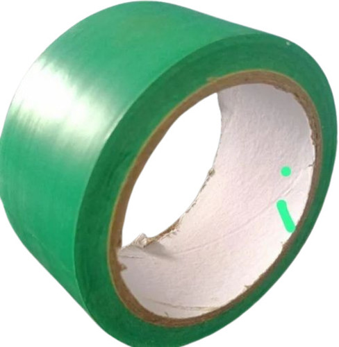 Floor Marking Tapes - Roll, Plain Pattern | Green Color, Single Side Adhesive, Shelf Life: 1 Year, Good Quality, New Condition