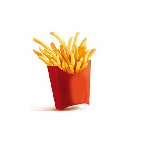 French Fries Packaging Boxes - Paper Material 140x190x90 Mm Size Two Compartments Reusable Design 250 Gsm Thickness | 150 G Capacity