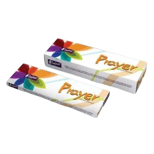 Incense Stick Packaging Box - Bleached Kraft Paperboard, 270-350 GSM, Multi Color, Rectangle Shape, Gloss Varnish Coating, Screen Printed Design