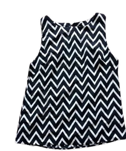 Ladies Cotton Top - Soft & Comfortable, Black Color, Plain Pattern | Ideal For Summer Wear, Fashionable Design