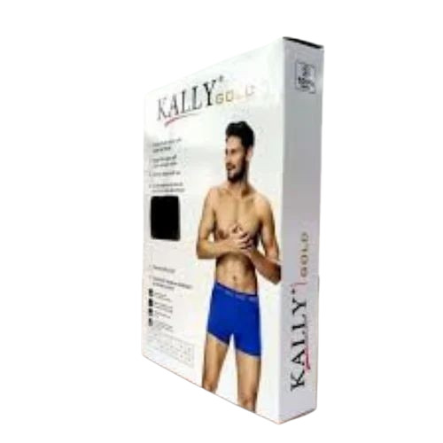 Mens Underwear Packaging Box - Virgin Kraft Paper, 185/200 GSM, Multi Color, Laminated, Moisture Proof, Termite Resistant, Biodegradable | Foil Stamping, Embossing