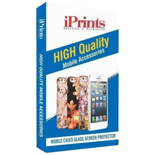 Mobile Accessories Packaging Box - Partly Recycled Liner Paper, Moisture Proof, Biodegradable, Multi Color, Laminated Coating, Embossed Finish