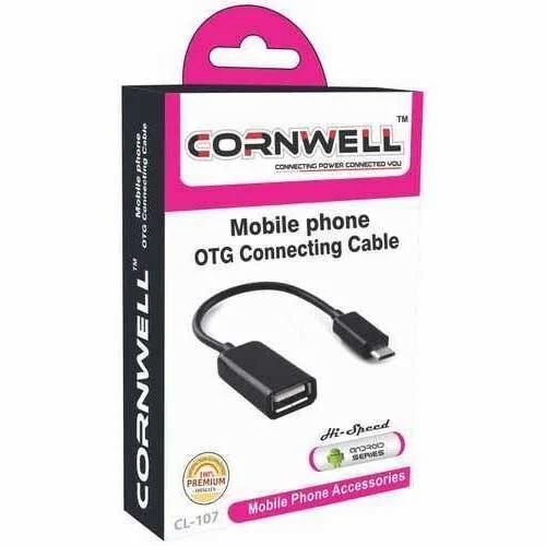 Otg Cable Packaging Boxes - Bleached Kraft Paperboard, Rectangular, Multi Color | Termite Resistant, Biodegradable, Moisture Proof, Litho-Laminated