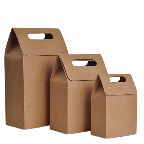 Plain Brown Packaging Boxes - Paper Material Standard Size | Features: Basic Design Eco-Friendly Versatile Packaging Solution
