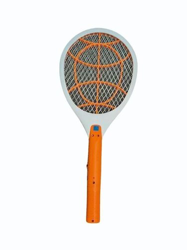 Rechargeable Mosquito Racket - ABS Plastic Material, Box Packaging, Racket Shape | Long Lasting, Rechargeable, Effective Against Mosquitoes