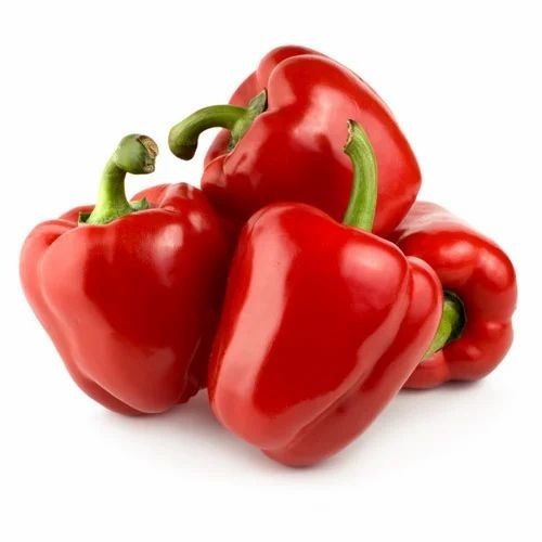 Red Capsicum - Organic A Grade, Fresh Chopped, No Preservatives - Pesticide Free, Cooked Style