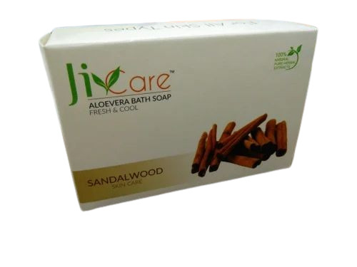 Soap Packaging Box - Bleached Kraft Paperboard, Rectangular, Matte White Finish, Natural Feel Effect, Biodegradable, 400-460 GSM, Holds < 2 Kg